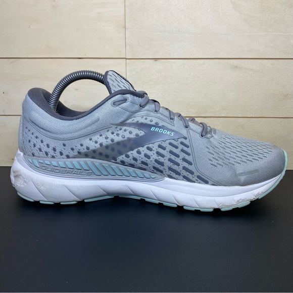 Brooks Adrenaline 21 GTS Grey Women's Size 10 Running Shoes D Wide Sneakers - Picture 3 of 11